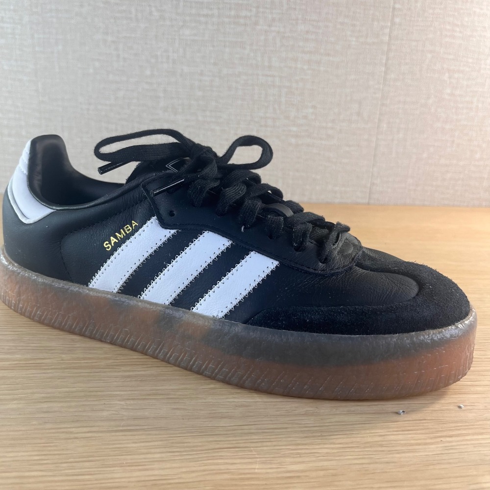 Adidas Sambarose Samba Platform Sneakers Black White Gum JI1350 Womens 9